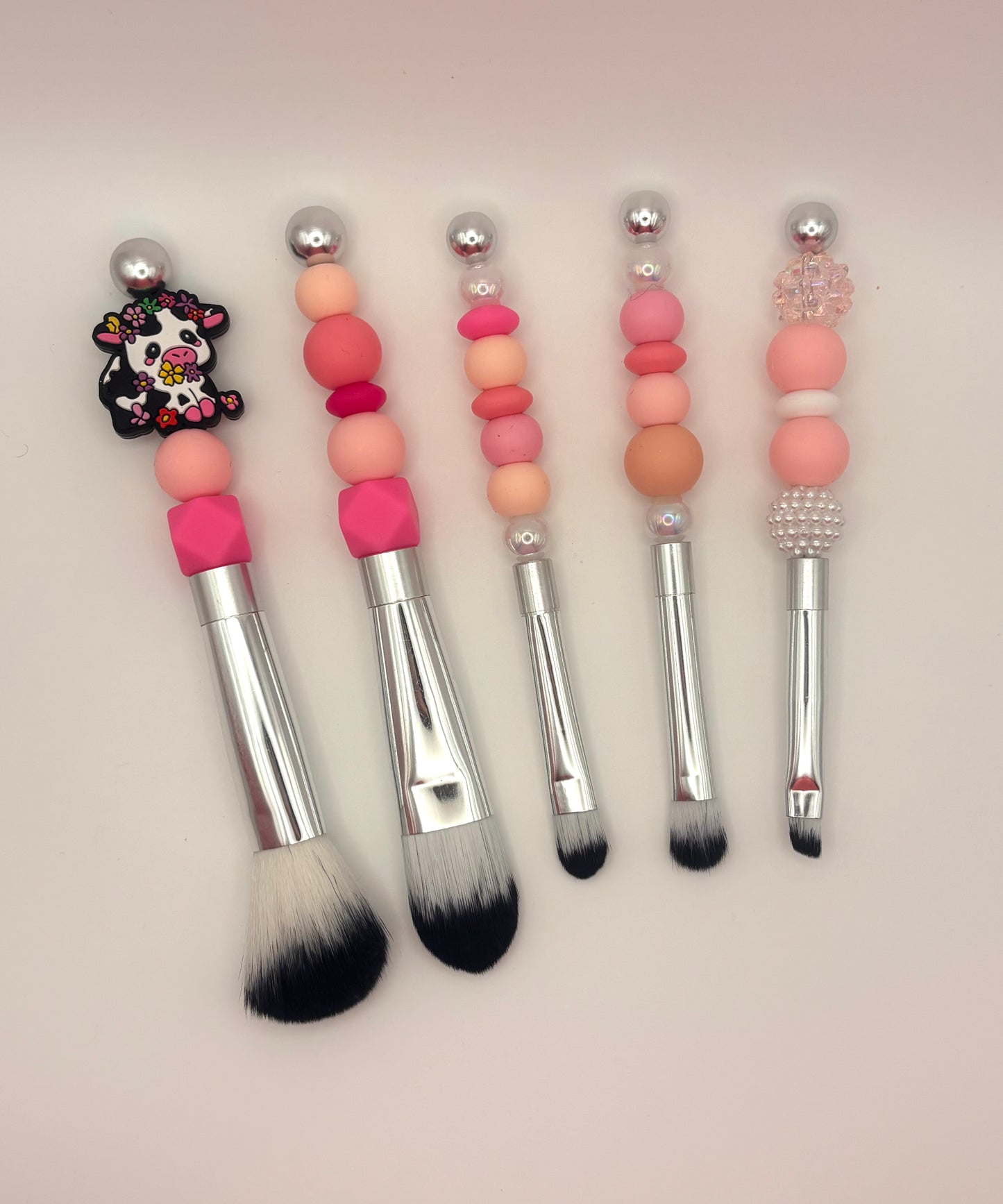 Beaded Makeup Brush Set